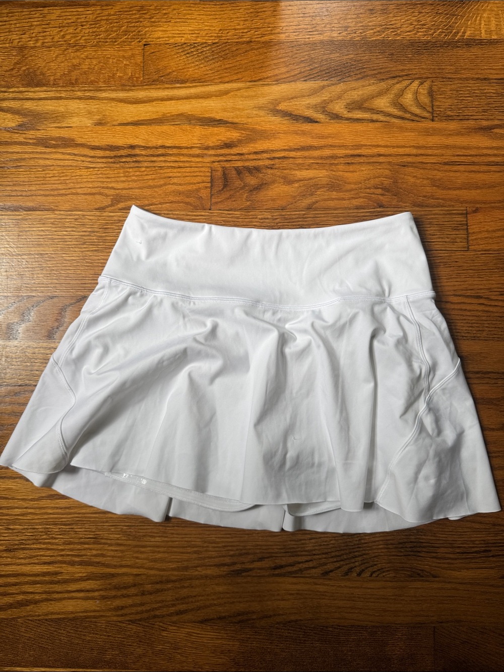 Athleta White Circle Tennis Skirt with Built-In Shorts